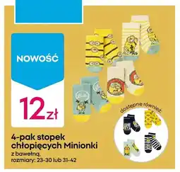 Pepco Stópki chłopięce Minions 4-pak oferta