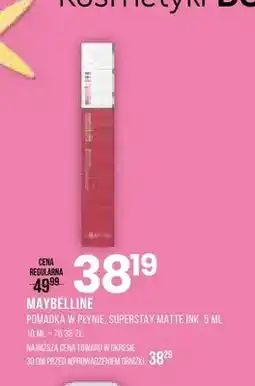 Drogerie Natura Pomadka w płynie Maybelline Superstay Matte Ink oferta