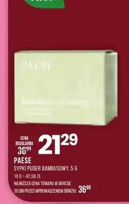 Drogerie Natura Sypki puder bambusowy Paese oferta