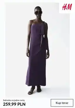 H&M Sukienka na jedno ramię H&M oferta