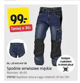 Jula Spodnie serwisowe męskie Bluewear oferta