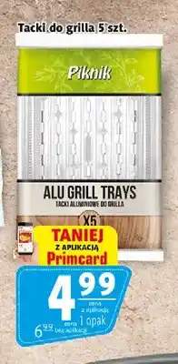 Prim Market Tacki aluminiowe do grilla Piknik 5-pak oferta