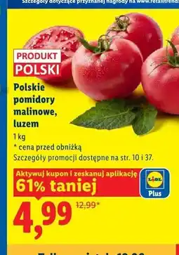 Lidl Pomidory malinowe polskie oferta