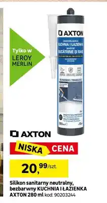 Leroy Merlin Silikon sanitarny neutralny bezbarwny KUCHNIA I ŁAZIENKA AXTON oferta
