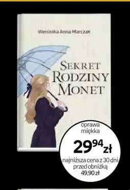 Empik Książka Sekret Rodziny Monet Weronika Anna Marczak oferta
