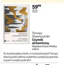 Empik Książka Czynnik alchemiczny Tomasz Stawiszyński oferta