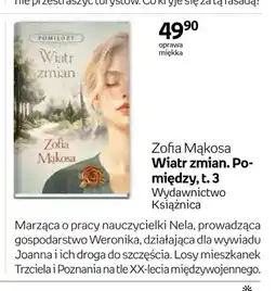Empik Książka Wiatr zmian. Pomiędzy, t. 3 Zofia Mąkosa oferta