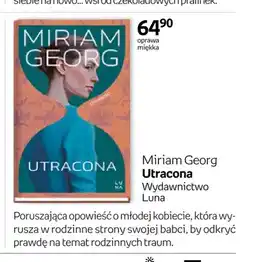 Empik Książka Utracona Miriam Georg oferta