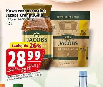 Prim Market Kawa rozpuszczalna Jacobs Cronat Gold słoik oferta