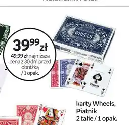 Empik Karty do gry Piatnik Wheels 2 talie oferta