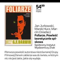 Empik Książka Foliarze Powieść teoretycznie spiskowa Jan Jurkowski Marek Hucz Marcin Osiadacz oferta