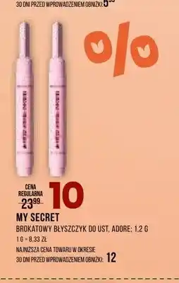 Drogerie Natura Brokatowy błyszczyk do ust My Secret Adore oferta