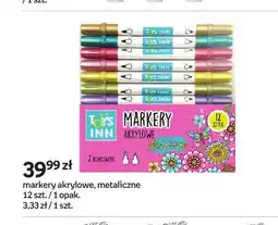 Empik Markery akrylowe metaliczne Toys Inn 12-pak oferta