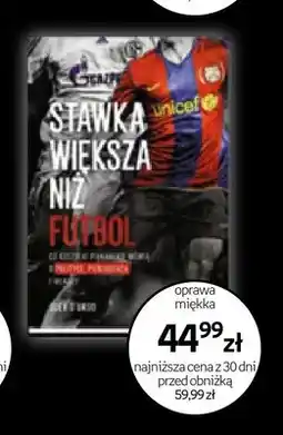 Empik Książka Stawka większa niż futbol oprawa miękka oferta