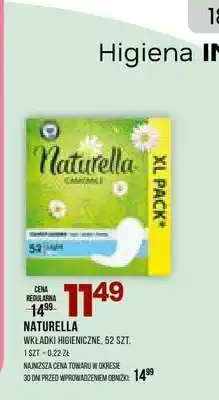 Drogerie Natura Wkładki higieniczne Naturella oferta
