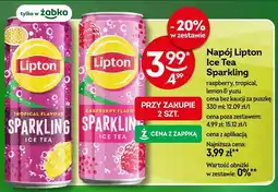 Żabka Napój Lipton Ice Tea Sparkling raspberry oferta