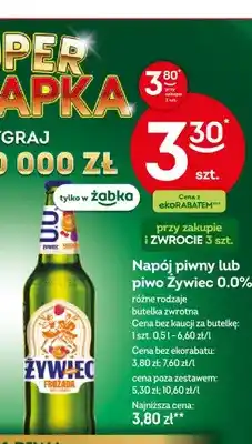 Żabka Napój piwny Żywiec Frużada Tutti Frutti 0,0% oferta