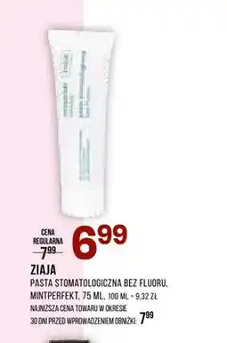Drogerie Natura Pasta stomatologiczna bez fluoru Ziaja Mintperfekt oferta