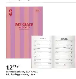 Empik Kalendarz szkolny Interdruk My Diary 2026/2027 B6 oferta