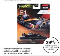Empik Model samochodu Hot Wheels Premium Formuła 1 McLaren Oscar Piastri #81 oferta