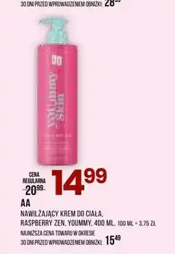 Drogerie Natura Nawilżający krem do ciała Raspberry Zen Yoummy AA oferta