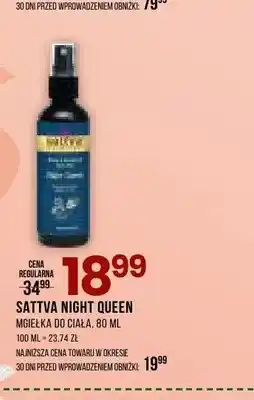 Drogerie Natura Mgiełka do ciała Sattva Night Queen oferta