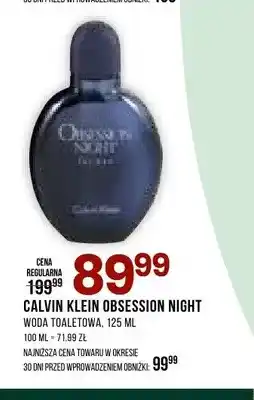 Drogerie Natura Woda toaletowa Calvin Klein Obsession Night oferta