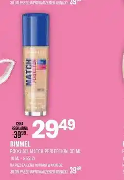Drogerie Natura Podkład do twarzy Rimmel Match Perfection oferta