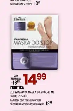 Drogerie Natura Złuszczająca maska do stóp L'biotica oferta