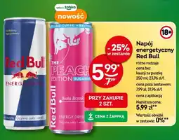 Żabka Napój energetyczny Red Bull The Peach Edition Sugarfree oferta
