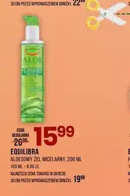 Drogerie Natura Żel micelarny aloesowy Equilibra oferta