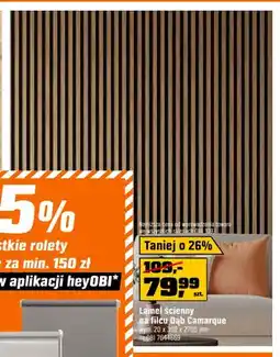 OBI Lamel ścienny na filcu Dąb Camarque oferta