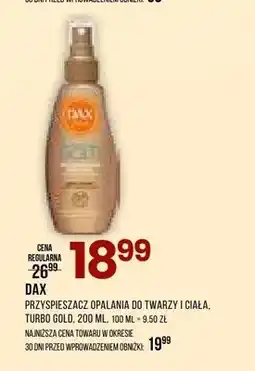 Drogerie Natura Przyspieszacz opalania do twarzy i ciała Turbo Gold Dax oferta