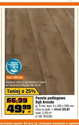 OBI Panele podłogowe Dąb Arnado oferta