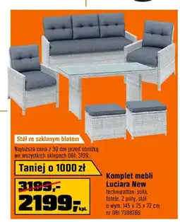 OBI Komplet mebli Luciara New oferta