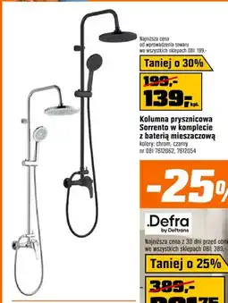 OBI Kolumna prysznicowa Sorrento chrom w komplecie z baterią mieszaczową oferta