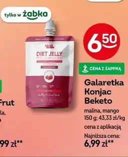 Żabka Galaretka Konjac Beketo Diet Jelly malina oferta