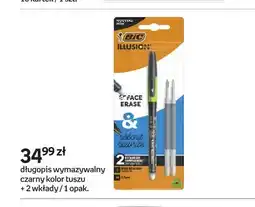 Empik Długopis wymazywalny czarny BIC Illusion oferta