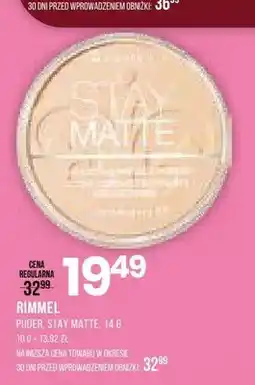Drogerie Natura Puder do twarzy Rimmel Stay Matte oferta
