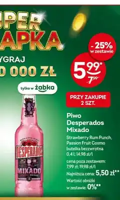 Żabka Piwo Desperados Mixado Strawberry Rum Punch oferta