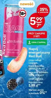 Żabka Napój energetyczny Red Bull The Peach Edition Sugarfree oferta