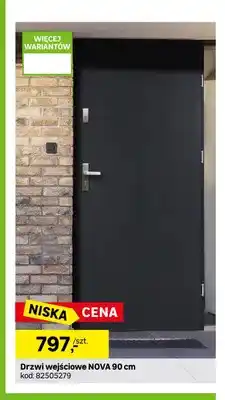 Leroy Merlin Drzwi wejściowe Nova 90 cm oferta