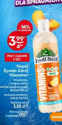 Żabka Napój Żywiec Zdrój Vitamins+ brzoskwinia oferta