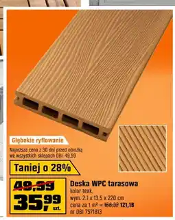 OBI Deska WPC tarasowa teak oferta