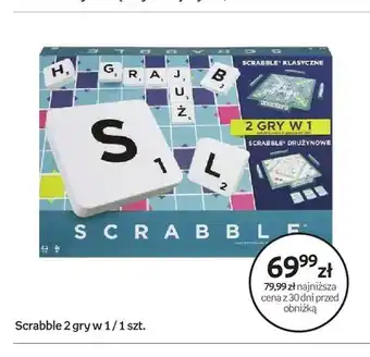 Empik Gra planszowa Scrabble 2 gry w 1 oferta