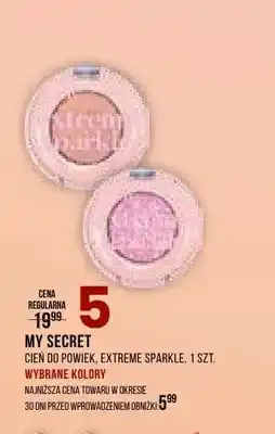 Drogerie Natura Cień do powiek My Secret Extreme Sparkle oferta