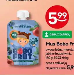 Żabka Mus Bobo Frut owoce leśne oferta