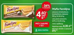 Żabka Wafle Familijne kakaowo-śmietankowe oferta