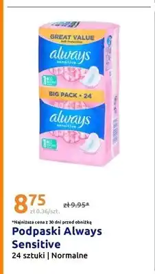 Action Podpaski Always Sensitive 24-pak oferta