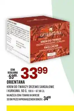 Drogerie Natura Krem do twarzy Drzewo Sandałowe i Kurkuma Orientana oferta
